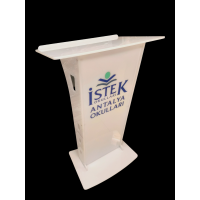 Pleksi Kürsü Beyaz